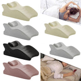 Maxbell Wedge Pillow Leg Position Pillows Soft Face Down Pillow for Waist Home Back Beige
