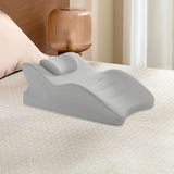 Maxbell Wedge Pillow Leg Position Pillows Soft Face Down Pillow for Waist Home Back Gray