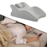 Maxbell Wedge Pillow Leg Position Pillows Soft Face Down Pillow for Waist Home Back Gray