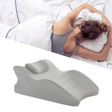 Maxbell Wedge Pillow Leg Position Pillows Soft Face Down Pillow for Waist Home Back Gray