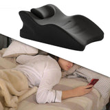 Maxbell Wedge Pillow Leg Position Pillows Soft Face Down Pillow for Waist Home Back Black