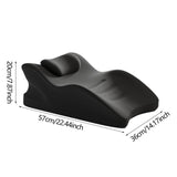Maxbell Wedge Pillow Leg Position Pillows Soft Face Down Pillow for Waist Home Back Black