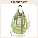 Maxbell Mesh Shower Tote Bag Convenient Portable for Camping Accessories Beach Green