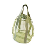 Maxbell Mesh Shower Tote Bag Convenient Portable for Camping Accessories Beach Green