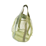 Maxbell Mesh Shower Tote Bag Convenient Portable for Camping Accessories Beach Green
