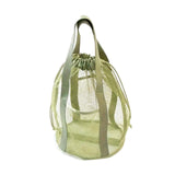 Maxbell Mesh Shower Tote Bag Convenient Portable for Camping Accessories Beach Green