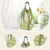 Maxbell Mesh Shower Tote Bag Convenient Portable for Camping Accessories Beach Green