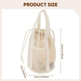 Maxbell Mesh Shower Tote Bag Convenient Portable for Camping Accessories Beach White
