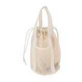 Maxbell Mesh Shower Tote Bag Convenient Portable for Camping Accessories Beach White