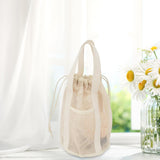 Maxbell Mesh Shower Tote Bag Convenient Portable for Camping Accessories Beach White