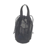 Maxbell Mesh Shower Tote Bag Convenient Portable for Camping Accessories Beach Black