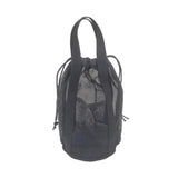 Maxbell Mesh Shower Tote Bag Convenient Portable for Camping Accessories Beach Black