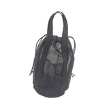 Maxbell Mesh Shower Tote Bag Convenient Portable for Camping Accessories Beach Black