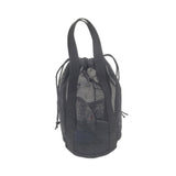Maxbell Mesh Shower Tote Bag Convenient Portable for Camping Accessories Beach Black