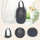Maxbell Mesh Shower Tote Bag Convenient Portable for Camping Accessories Beach Black