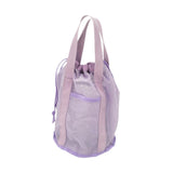 Maxbell Mesh Shower Tote Bag Convenient Portable for Camping Accessories Beach Purple