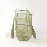 Maxbell Mesh Shower Tote Bag Basket Bath Organizer for Swimming Bathroom Beach Green