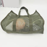 Maxbell Mesh Shower Tote Bag Basket Bath Organizer for Swimming Bathroom Beach Green
