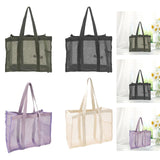 Maxbell Mesh Shower Tote Bag Basket Bath Organizer for Swimming Bathroom Beach Green
