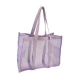 Maxbell Mesh Shower Tote Bag Basket Bath Organizer for Swimming Bathroom Beach Purple