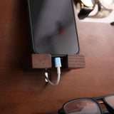 Maxbell Wood Phone Docking Station Desk or NightStand Organizer for Desktop Tea Room