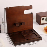 Maxbell Wood Phone Docking Station Desk or NightStand Organizer for Desktop Tea Room