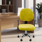 Maxbell Office Chair Seat Cover 2 Piece Protective Oilproof Computer Chair Slipcover yellow green