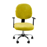 Maxbell Office Chair Seat Cover 2 Piece Protective Oilproof Computer Chair Slipcover yellow green