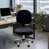 Maxbell Office Chair Seat Cover 2 Piece Protective Oilproof Computer Chair Slipcover black