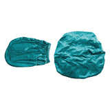 Maxbell Office Chair Seat Cover 2 Piece Protective Oilproof Computer Chair Slipcover lake blue