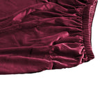 Maxbell Office Chair Seat Cover 2 Piece Protective Oilproof Computer Chair Slipcover dark red