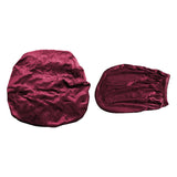 Maxbell Office Chair Seat Cover 2 Piece Protective Oilproof Computer Chair Slipcover dark red