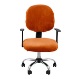 Maxbell Office Chair Seat Cover 2 Piece Protective Oilproof Computer Chair Slipcover orange