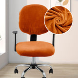 Maxbell Office Chair Seat Cover 2 Piece Protective Oilproof Computer Chair Slipcover orange