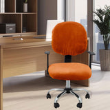 Maxbell Office Chair Seat Cover 2 Piece Protective Oilproof Computer Chair Slipcover orange