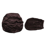 Maxbell Office Chair Seat Cover 2 Piece Protective Oilproof Computer Chair Slipcover coffee