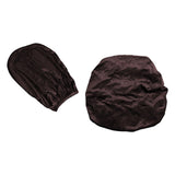 Maxbell Office Chair Seat Cover 2 Piece Protective Oilproof Computer Chair Slipcover coffee