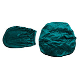 Maxbell Office Chair Seat Cover 2 Piece Protective Oilproof Computer Chair Slipcover dark green