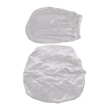 Maxbell Office Chair Seat Cover 2 Piece Protective Oilproof Computer Chair Slipcover white