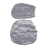 Maxbell Office Chair Seat Cover 2 Piece Protective Oilproof Computer Chair Slipcover silvery gray