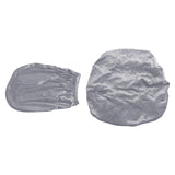 Maxbell Office Chair Seat Cover 2 Piece Protective Oilproof Computer Chair Slipcover silvery gray