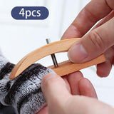 Maxbell 4x Tapestry Hangers Art Decoration Rugs Wooden Carpet Quilt Hangers for Wall