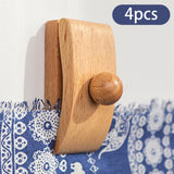 Maxbell 4x Tapestry Hangers Art Decoration Rugs Wooden Carpet Quilt Hangers for Wall