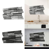 Maxbell 48x Vintage Brick Faux Textured Self Adhesive Wallpaper for Bedroom Basement A