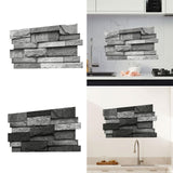 Maxbell 48x Vintage Brick Faux Textured Self Adhesive Wallpaper for Bedroom Basement A