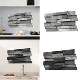 Maxbell 48x Vintage Brick Faux Textured Self Adhesive Wallpaper for Bedroom Basement A