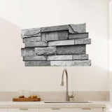 Maxbell 48x Vintage Brick Faux Textured Self Adhesive Wallpaper for Bedroom Basement A