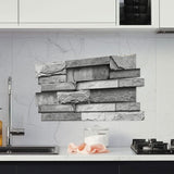 Maxbell 48x Vintage Brick Faux Textured Self Adhesive Wallpaper for Bedroom Basement A