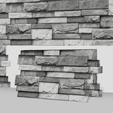 Maxbell 48x Vintage Brick Faux Textured Self Adhesive Wallpaper for Bedroom Basement A