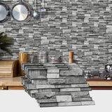 Maxbell 48x Vintage Brick Faux Textured Self Adhesive Wallpaper for Bedroom Basement A